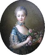 Francois-Hubert Drouais Lady Amelia Darcy, 9th Baroness Conyers Spain oil painting artist